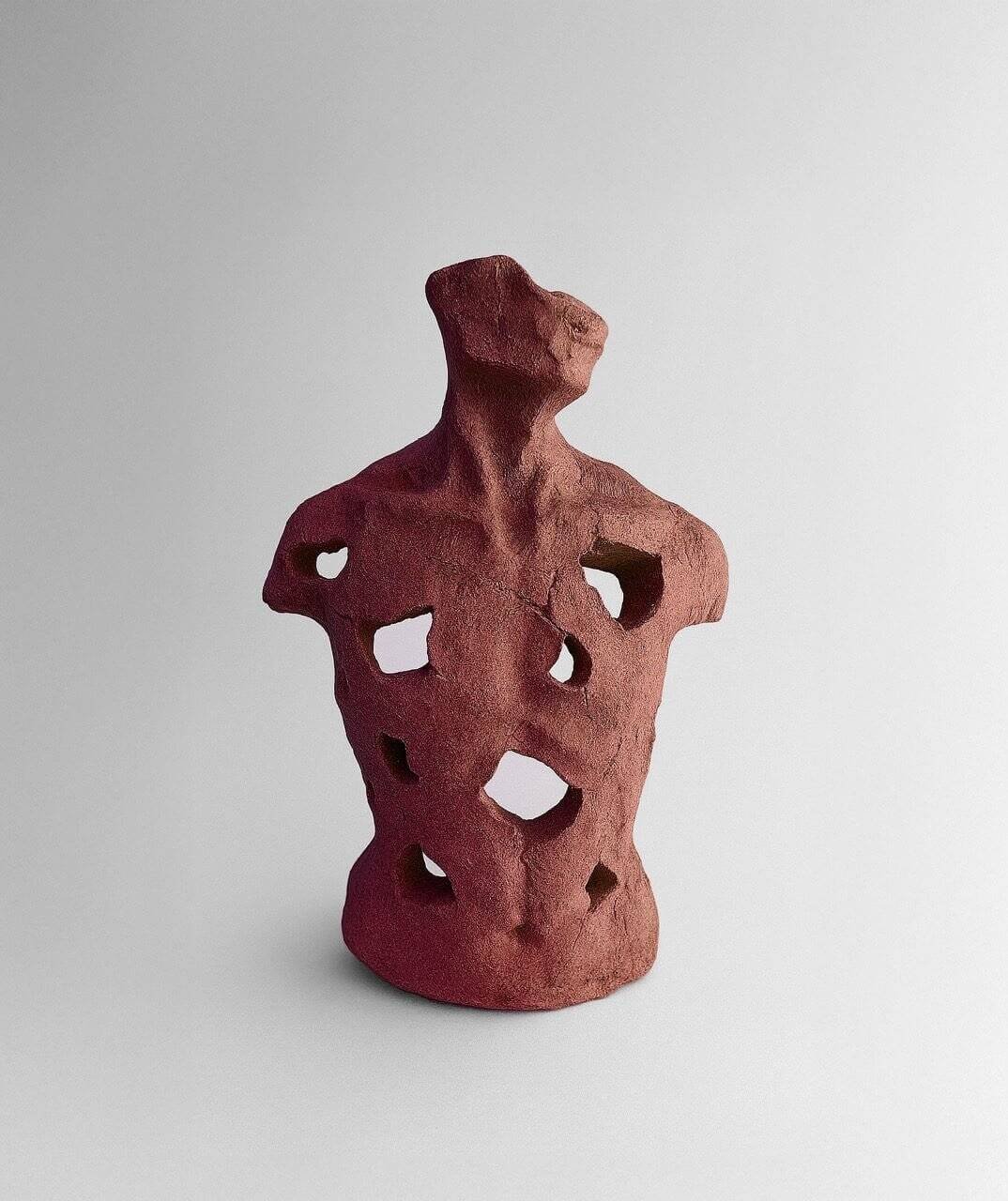 Büyük Soyut Adam Kiremit Modern Erkek heykeli – el boyaması dekoratif obje, çağdaş sanat tasarımı, minimalist iç mekan heykeli